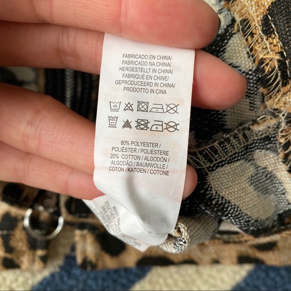 π PRIMARK LEOPARD PRINT ZIPPER HIGH WAIST MINI SKIRT! - Picture 9 of 9